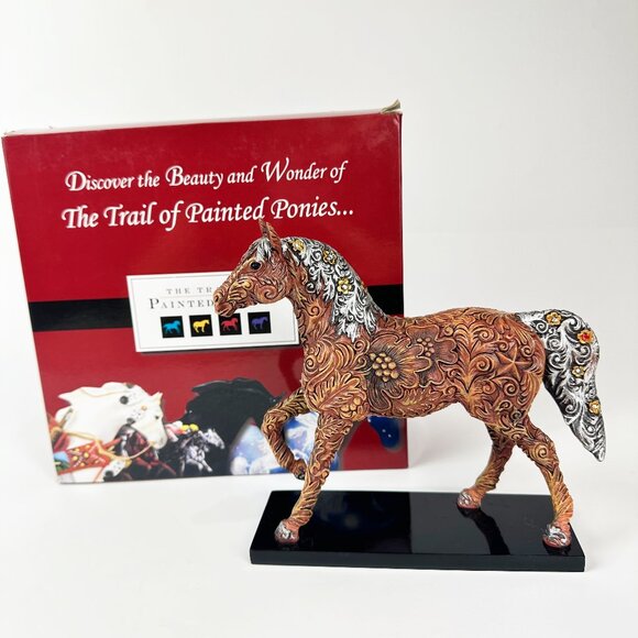 Trail of the Painted Ponies CARVED IN HISTORY Retired Figurine #12296 Chad Brady